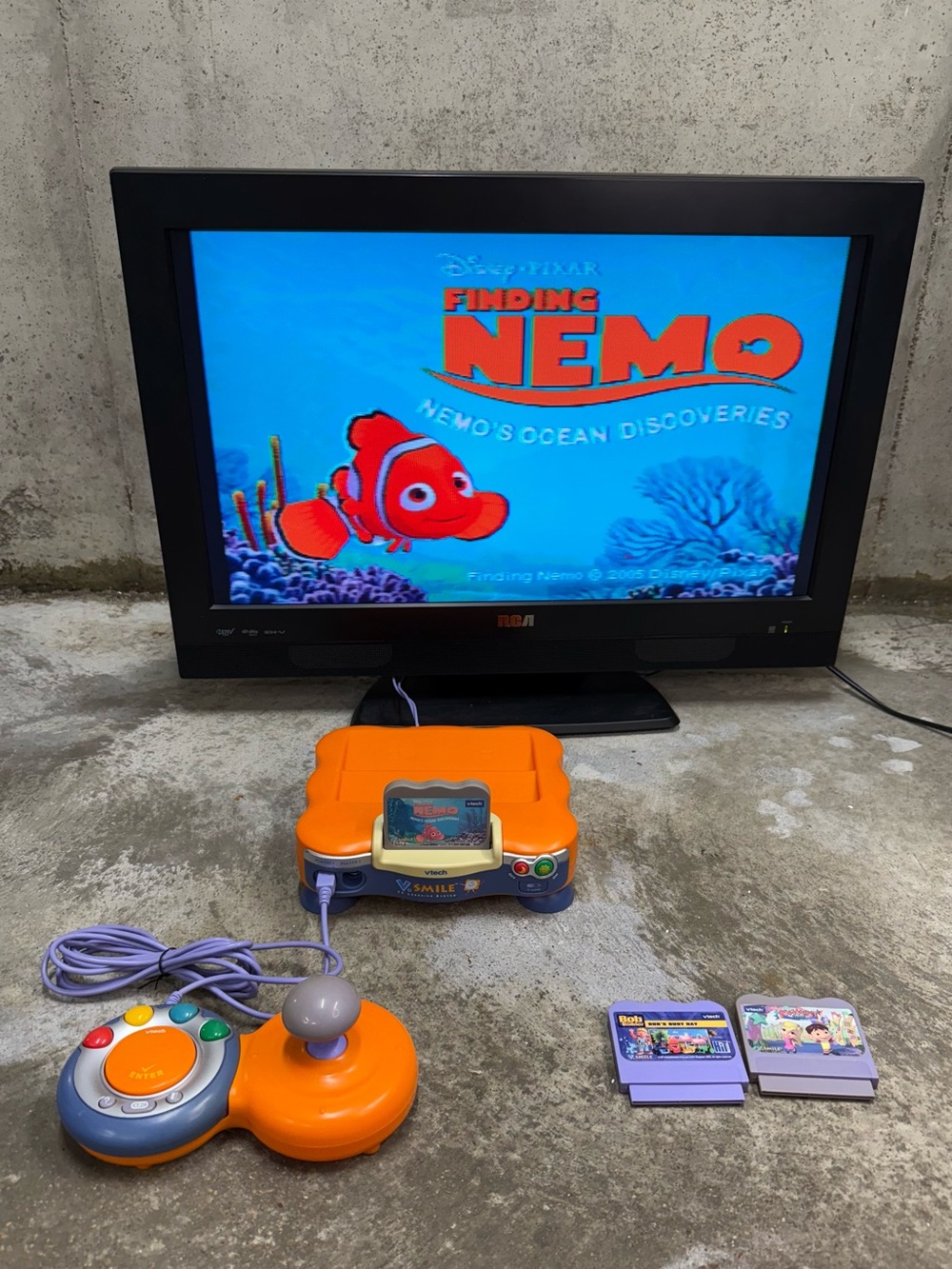 VTech V Smile Learning System Bundle 3 Games Tested